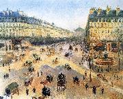 Camille Pissarro Theater Square, the French winter morning Spain oil painting artist
